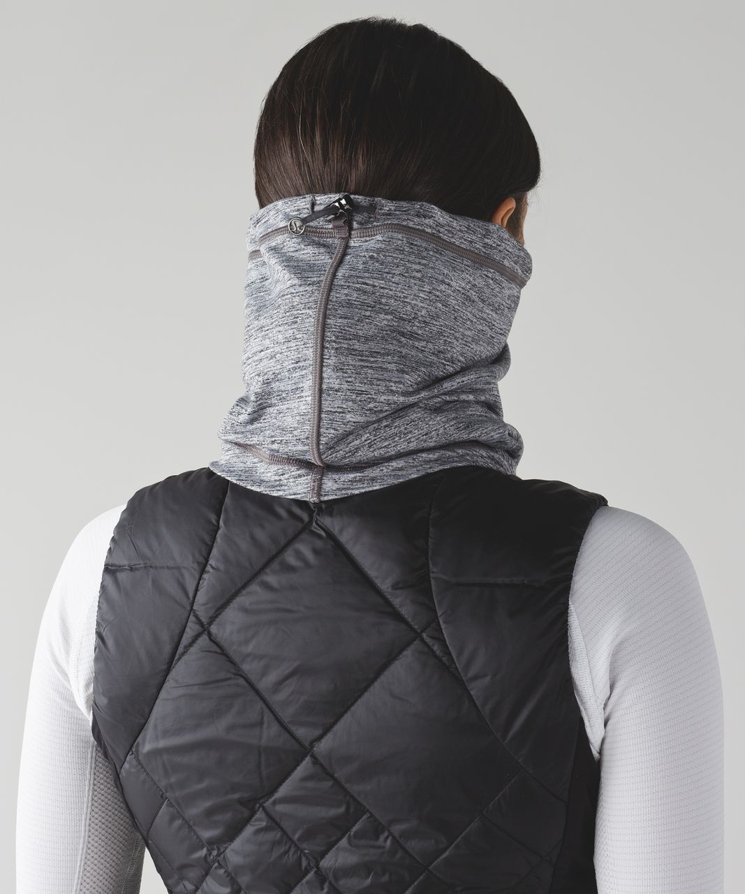 Lululemon Run Fast Neck Warmer - Space Dye Camo Ice Grey Pitch Grey