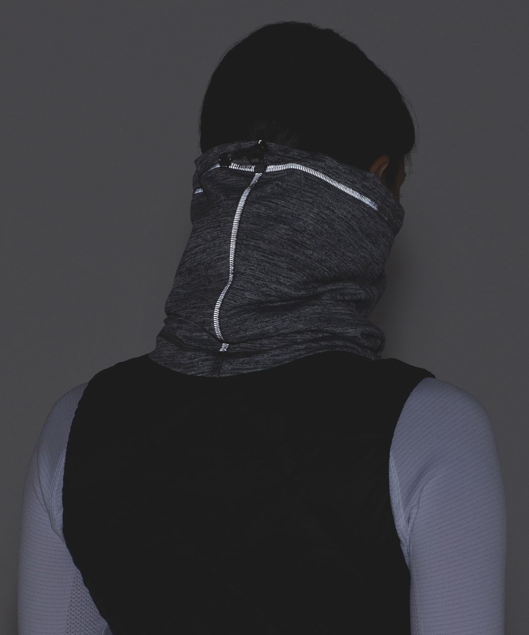 Lululemon Run Fast Neck Warmer - Space Dye Camo Ice Grey Pitch Grey