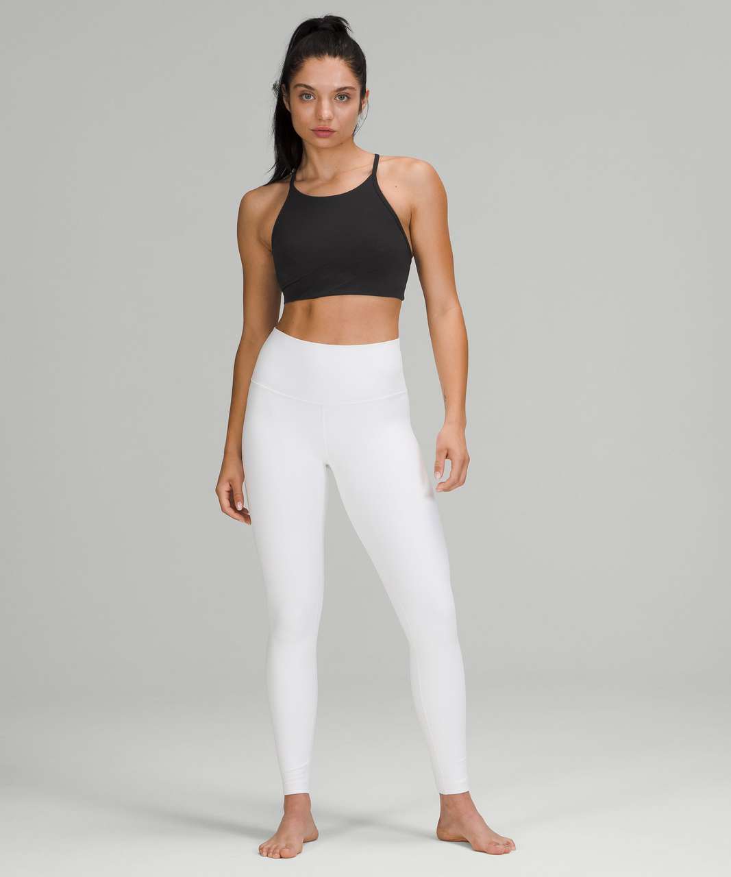 Lululemon Flow Y Wrap-Front High-Neck Bra Black - $58 (14% Off