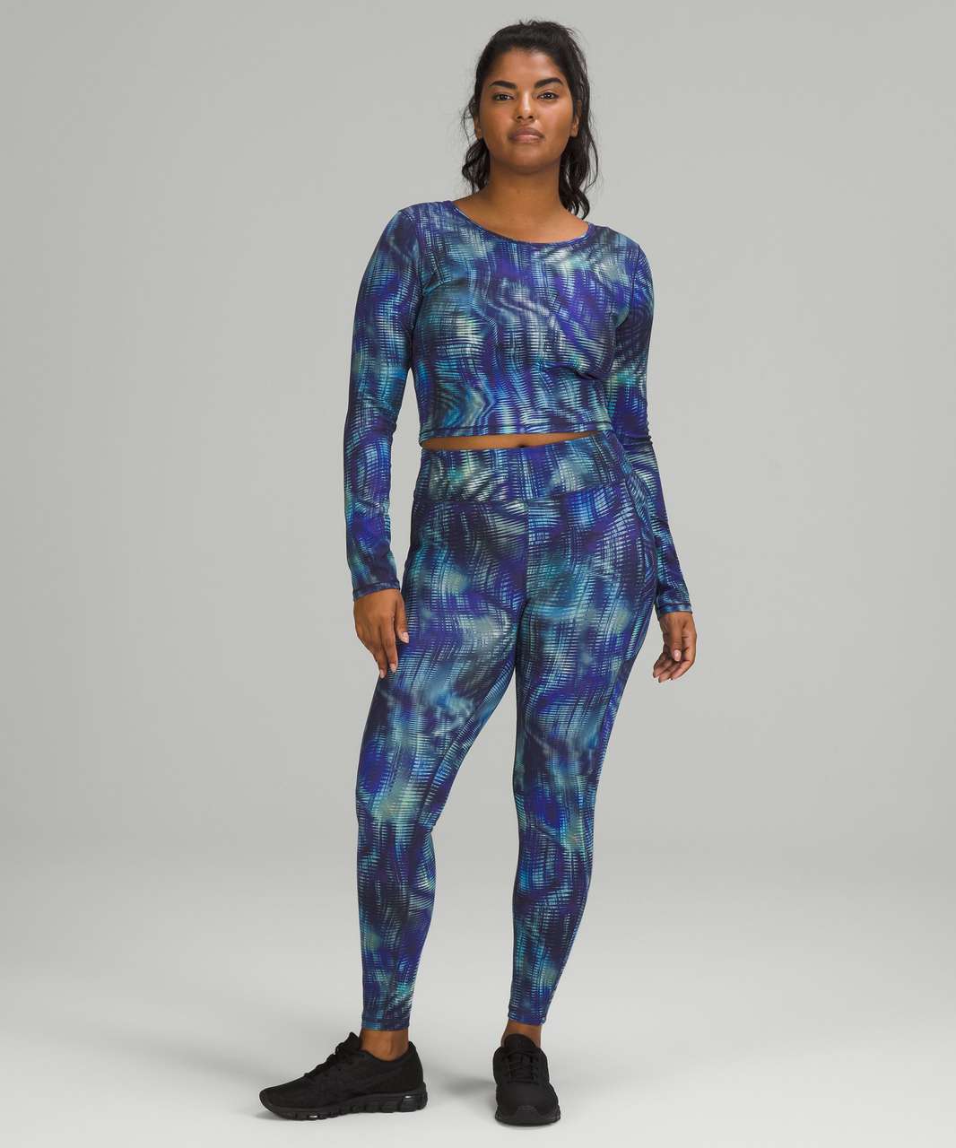 Lululemon Invigorate High-Rise Tight 28" *Foil - Shapeshifter Flux Blue Multi