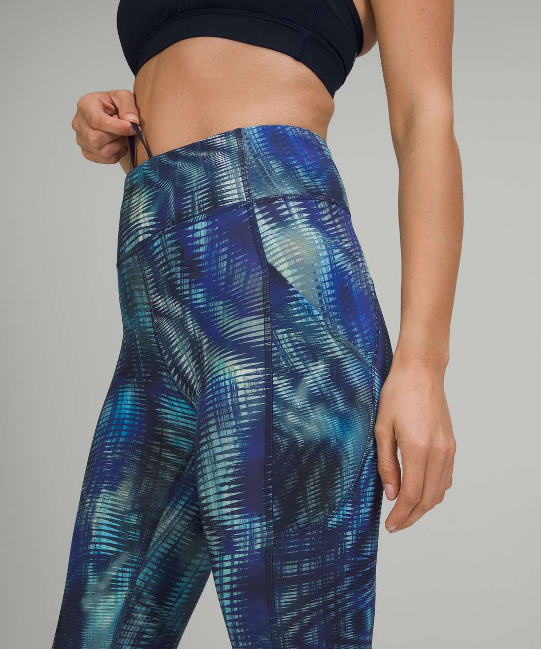 Lululemon Invigorate High-Rise Tight 25" *Foil - Shapeshifter Flux Blue Multi