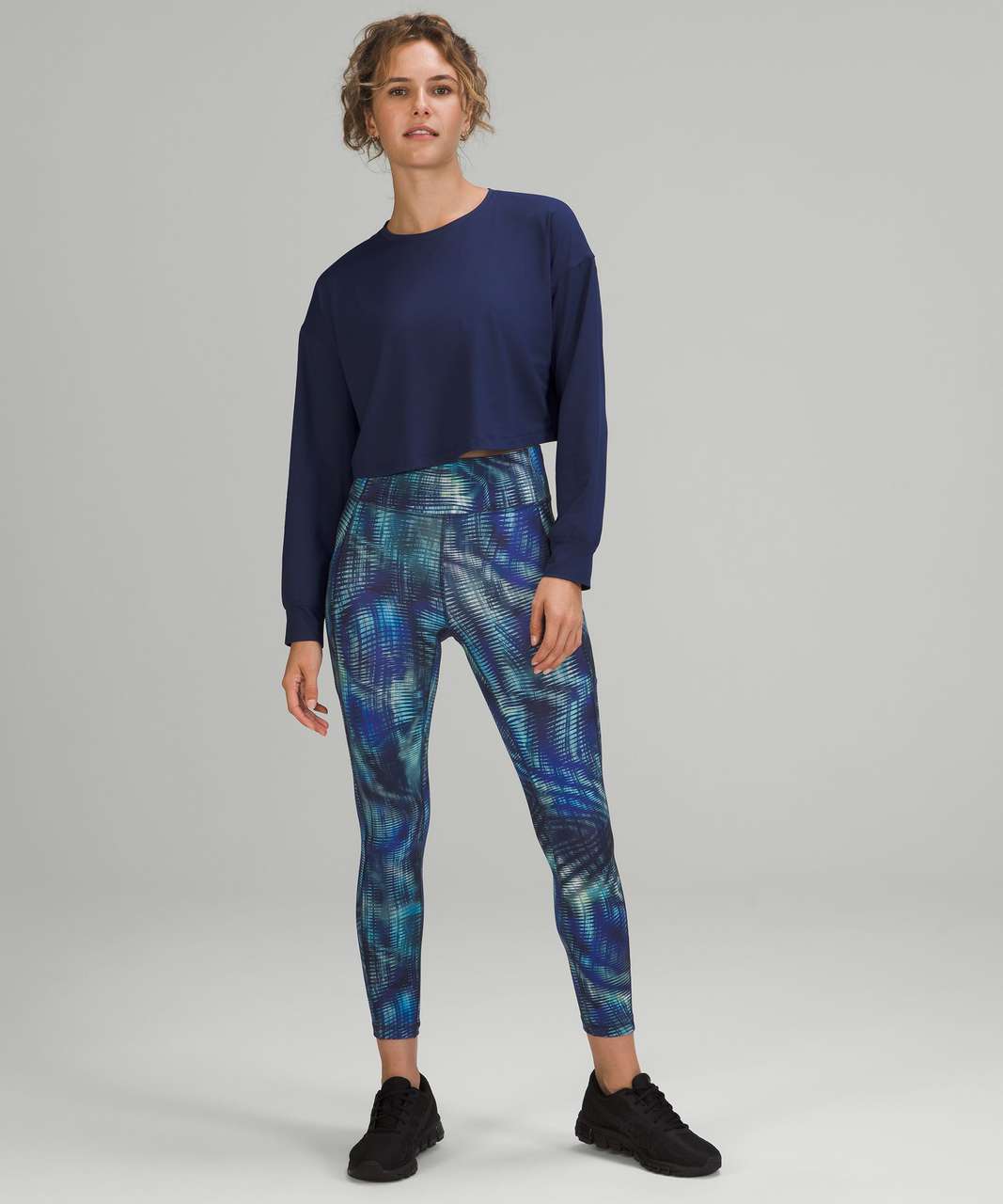 Lululemon Invigorate High-Rise Tight 25" *Foil - Shapeshifter Flux Blue Multi