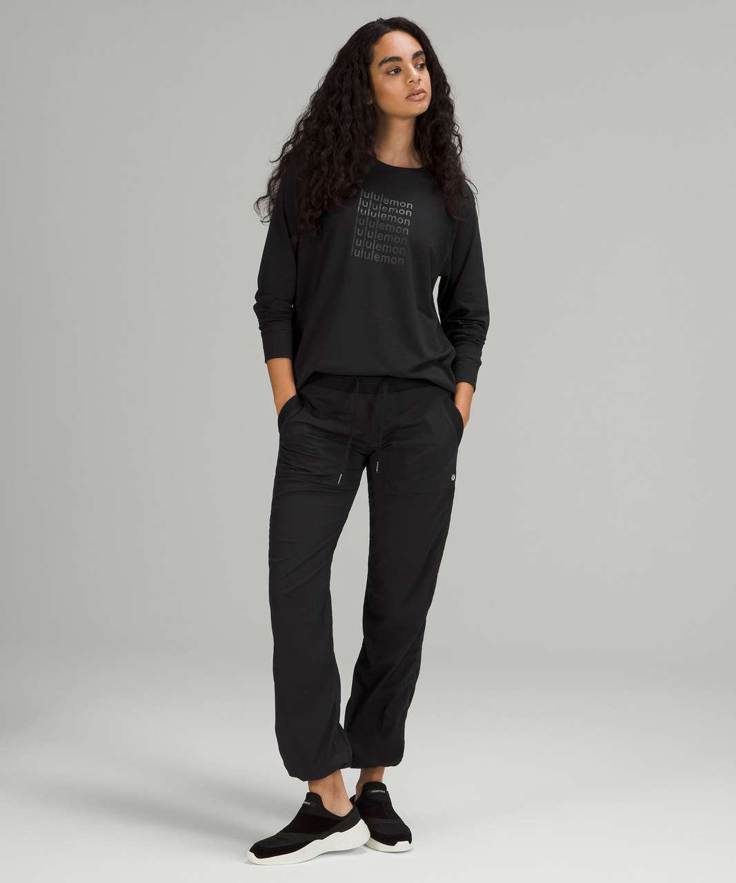 Lululemon All Yours Graphic Long Sleeve Shirt - Black