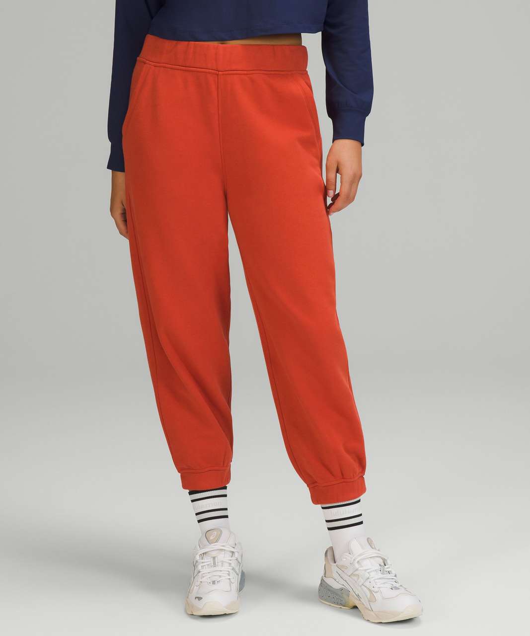 Lululemon Relaxed High-Rise Cropped Jogger - Canyon Orange - lulu fanatics