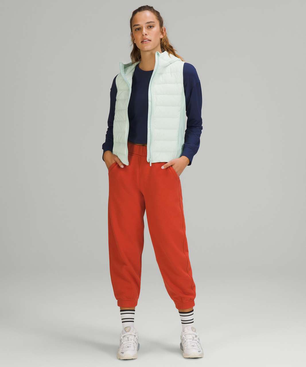 Lululemon Relaxed High-Rise Cropped Jogger - Canyon Orange - lulu fanatics