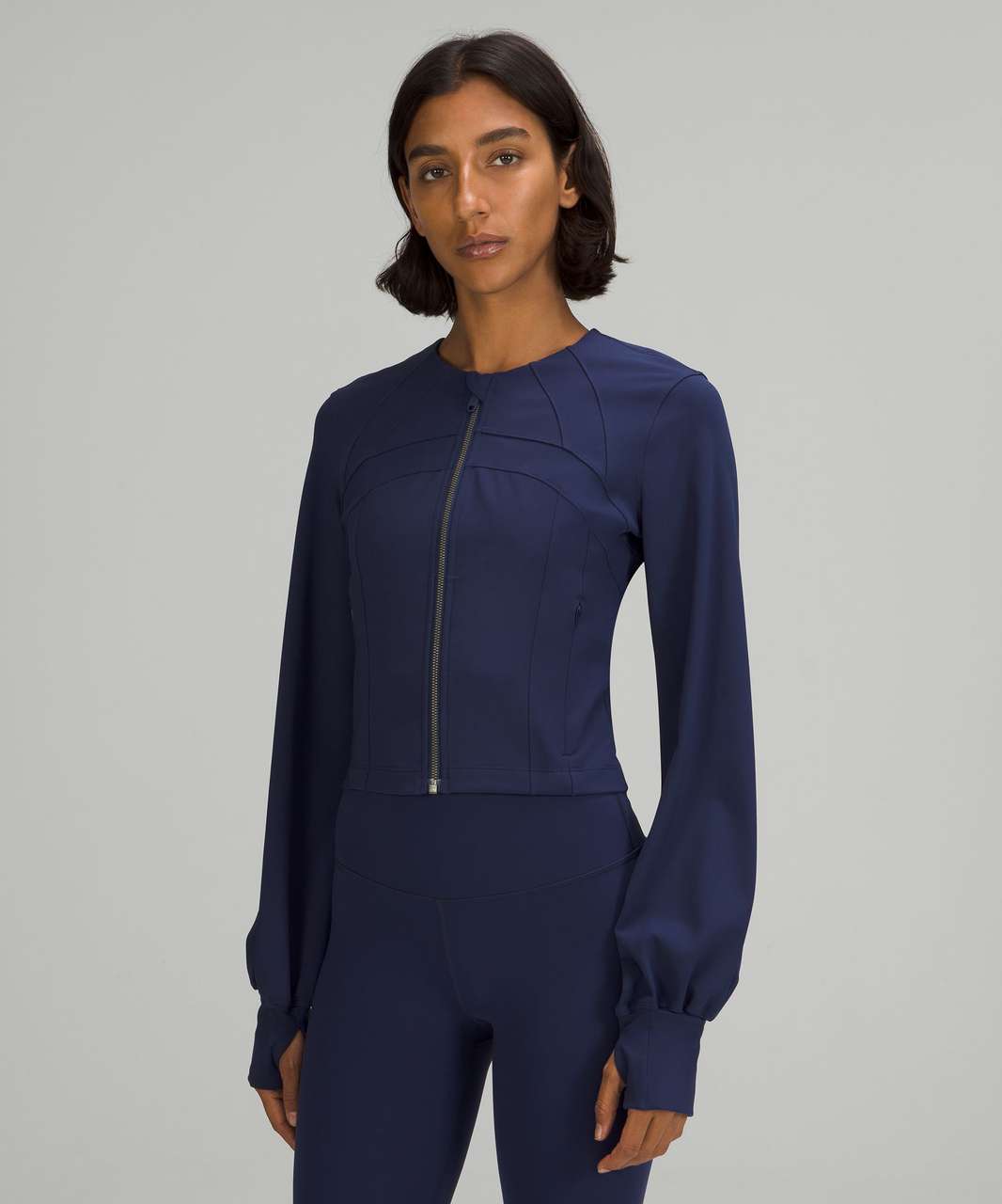 Lululemon Define Cropped Jacket *Luxtreme - Night Sea - lulu fanatics