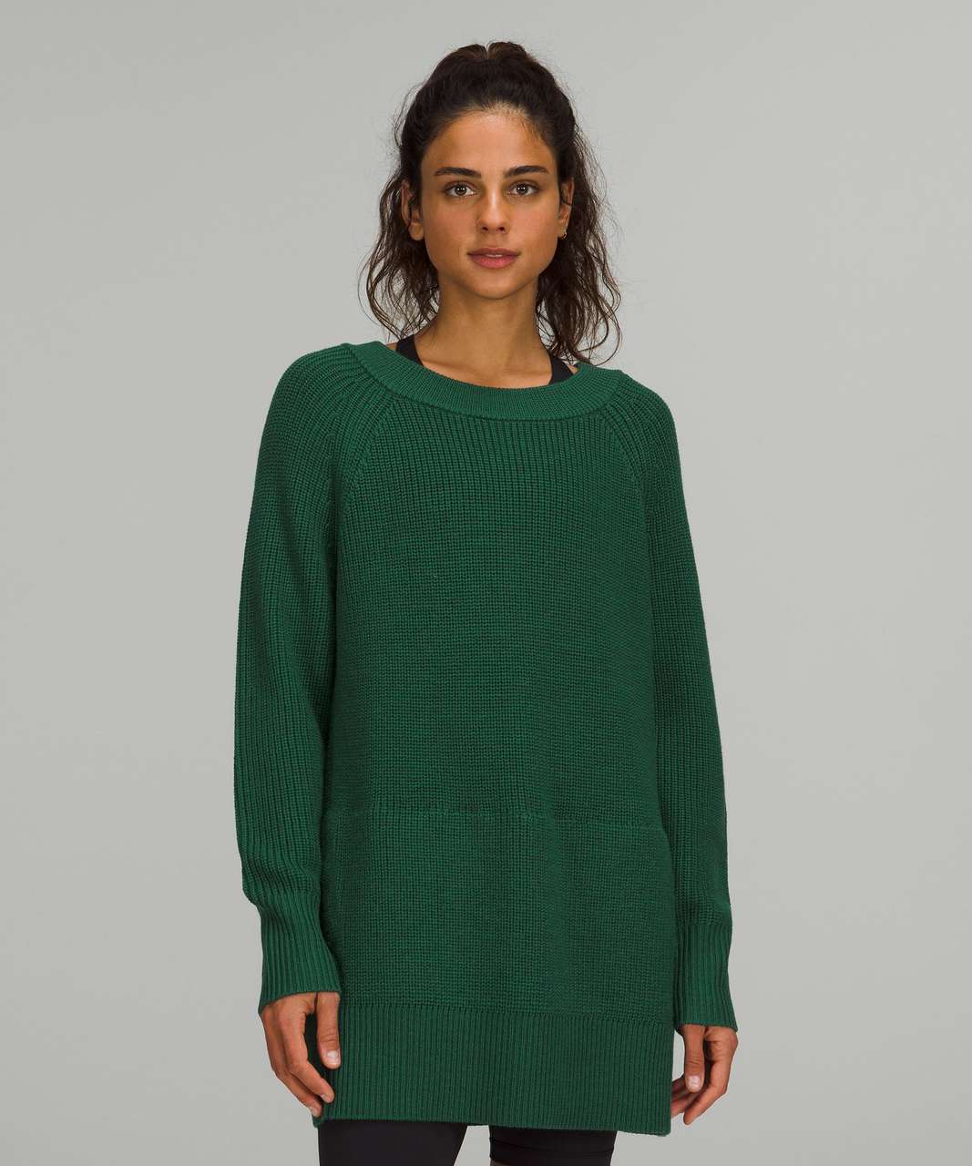 Lululemon Merino Wool Pullover Sweater - Heathered Everglade Green