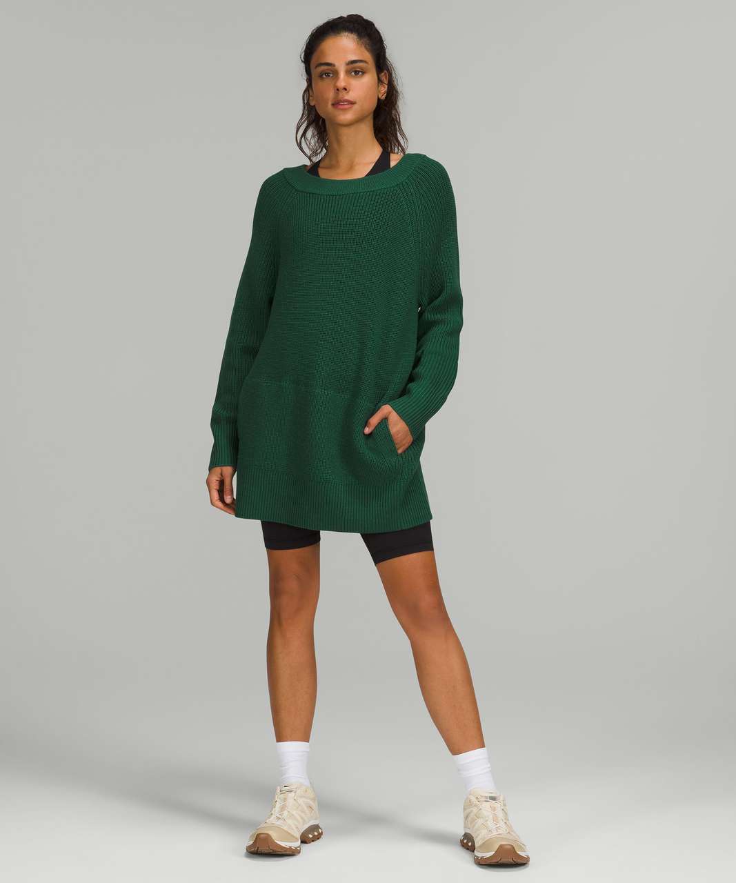 Lululemon Merino Wool Pullover Sweater - Heathered Everglade Green