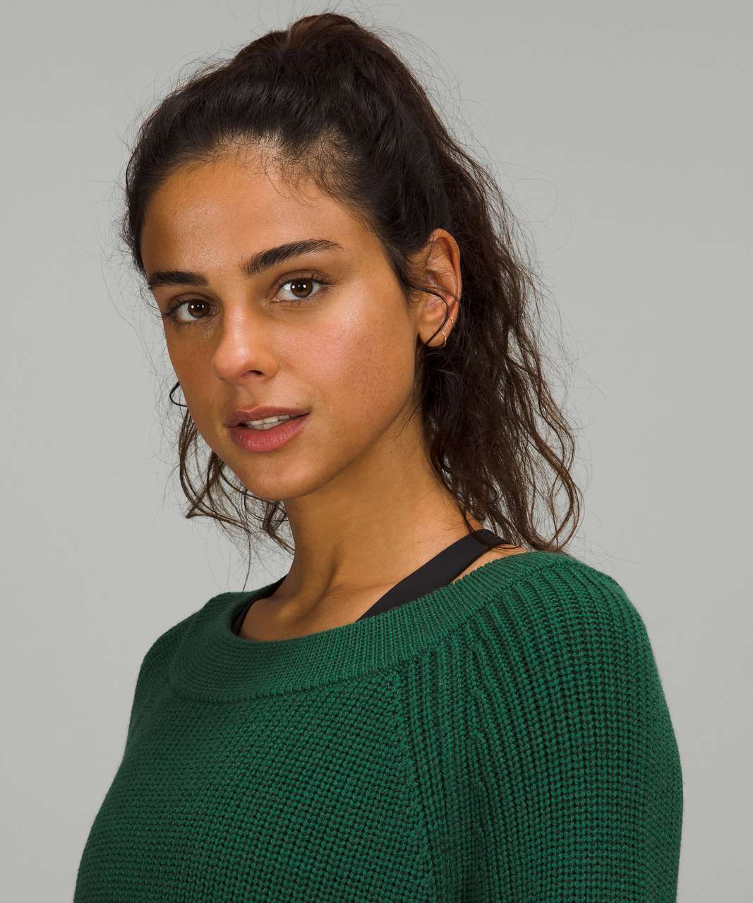 Lululemon Merino Wool Pullover Sweater - Heathered Everglade Green