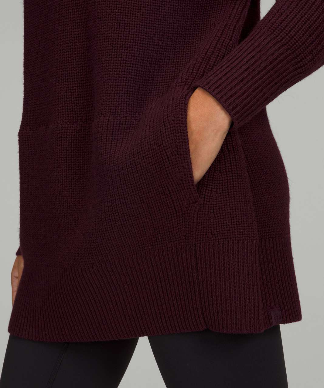 Lululemon Athletica Women's Feeling Balanced Merino Wool Sweater (4,  Maroon) 