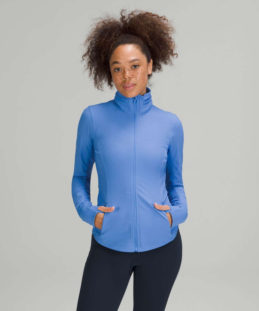 NWT Lululemon Down for It All Jacket Blue Nile 6 Run Sport Activewear