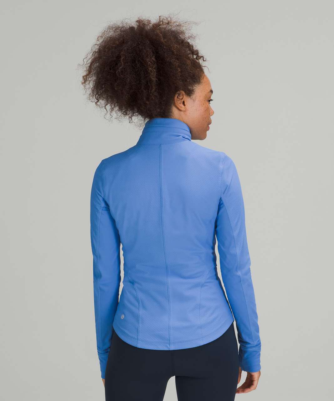 Lululemon Ribbed Nulux Running Jacket - Blue Nile - lulu fanatics