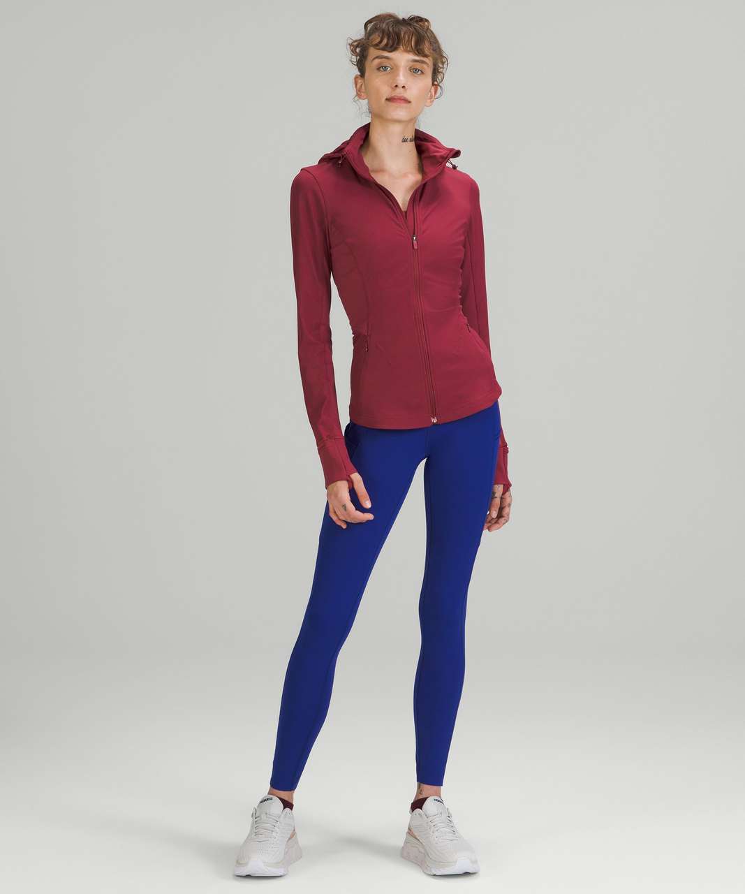 Lululemon Ribbed Nulux Running Jacket - Mulled Wine