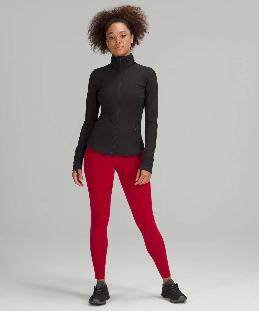 Lululemon Ribbed Nulux Running Jacket - Black - lulu fanatics