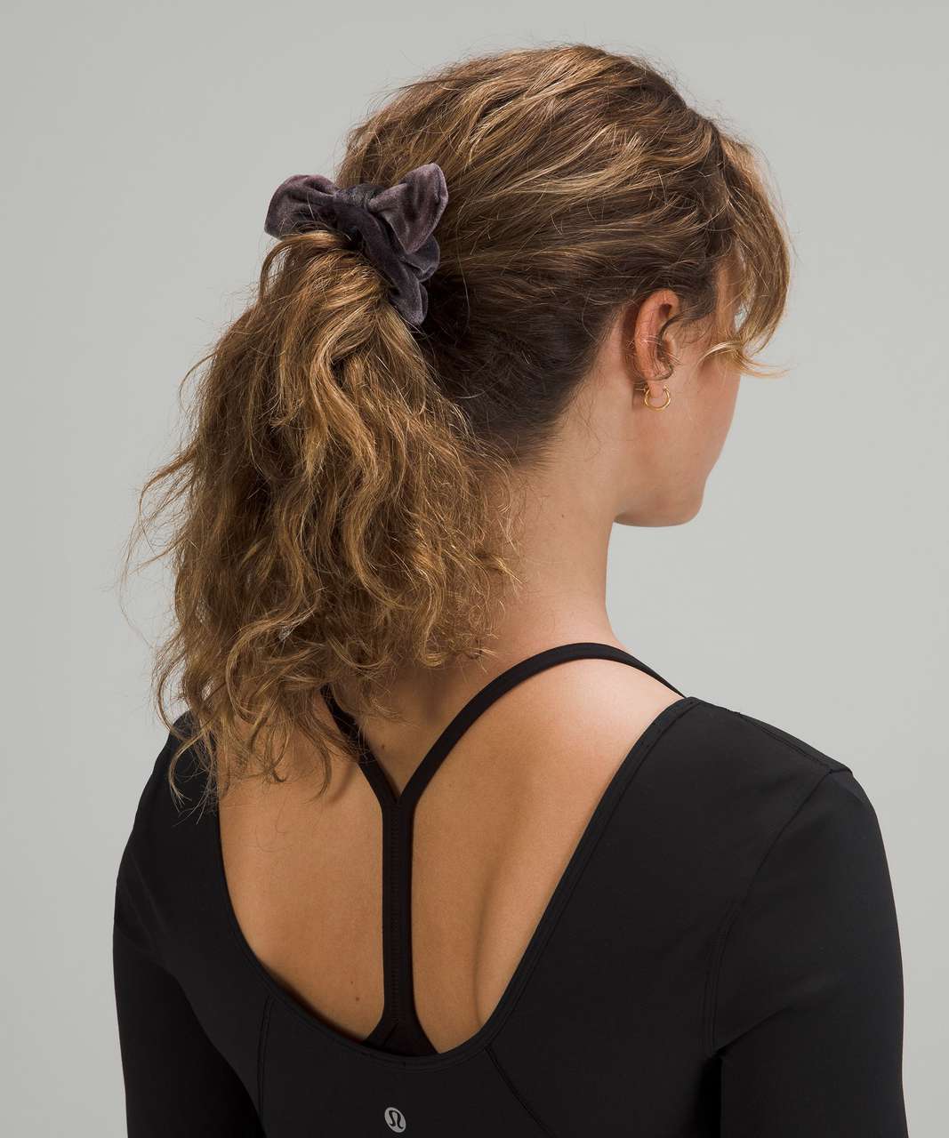 Lululemon Uplifting Scrunchie *Bow - Interstellar Dark Grey Multi