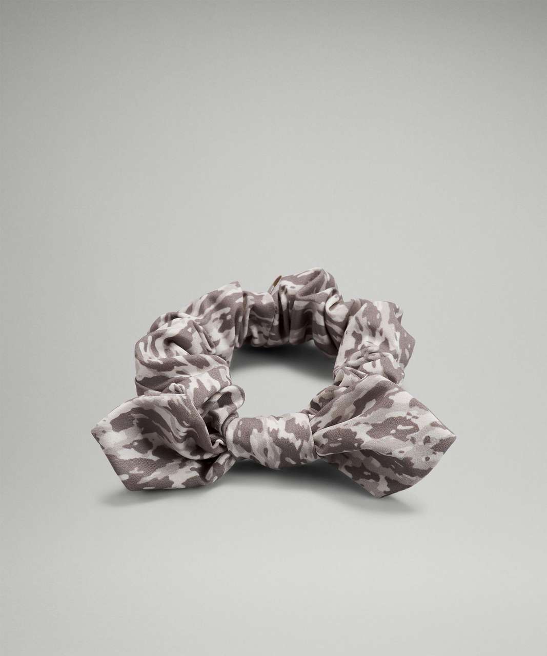 Lululemon Uplifting Scrunchie *Bow - Leopard Camo White Opal Multi