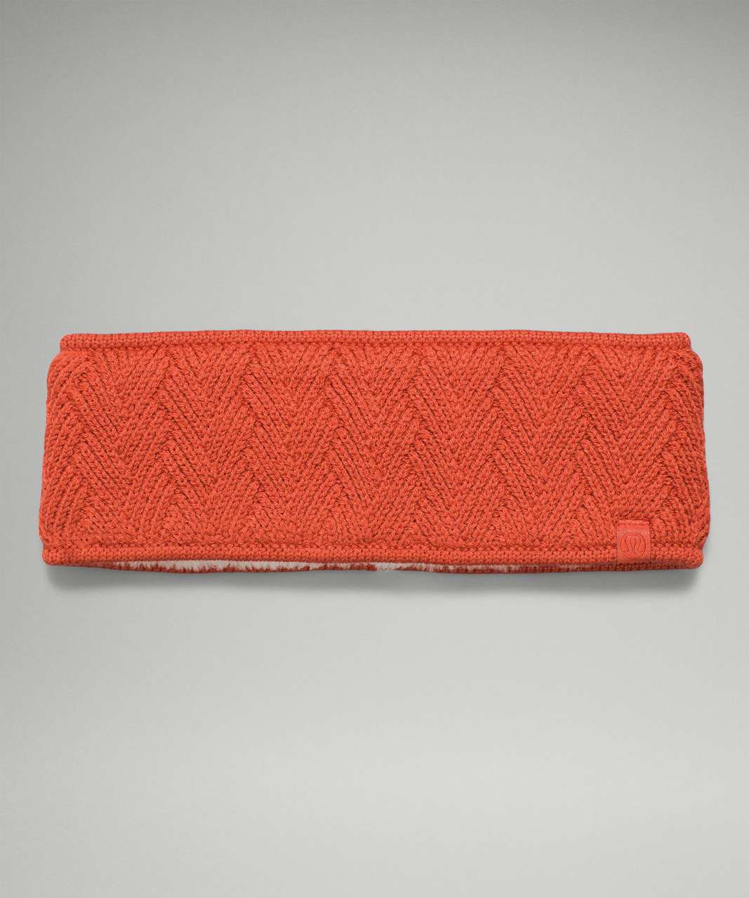 Lululemon Chevron Knit Ear Warmer - Canyon Orange