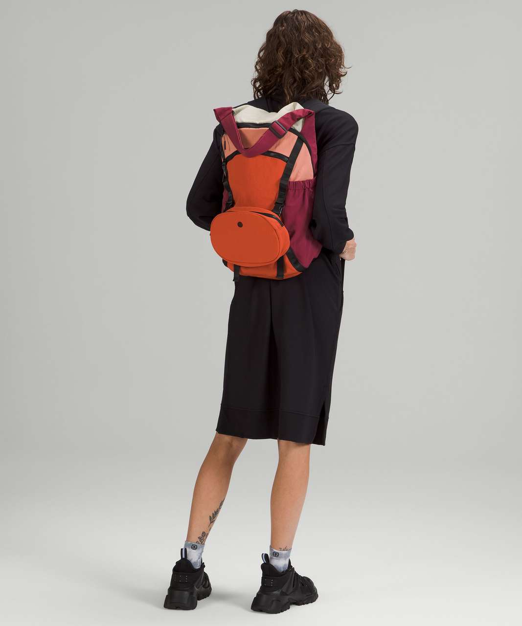 Lululemon Pack and Go Backpack 21L - Mulled Wine / Canyon Orange / Pink Savannah