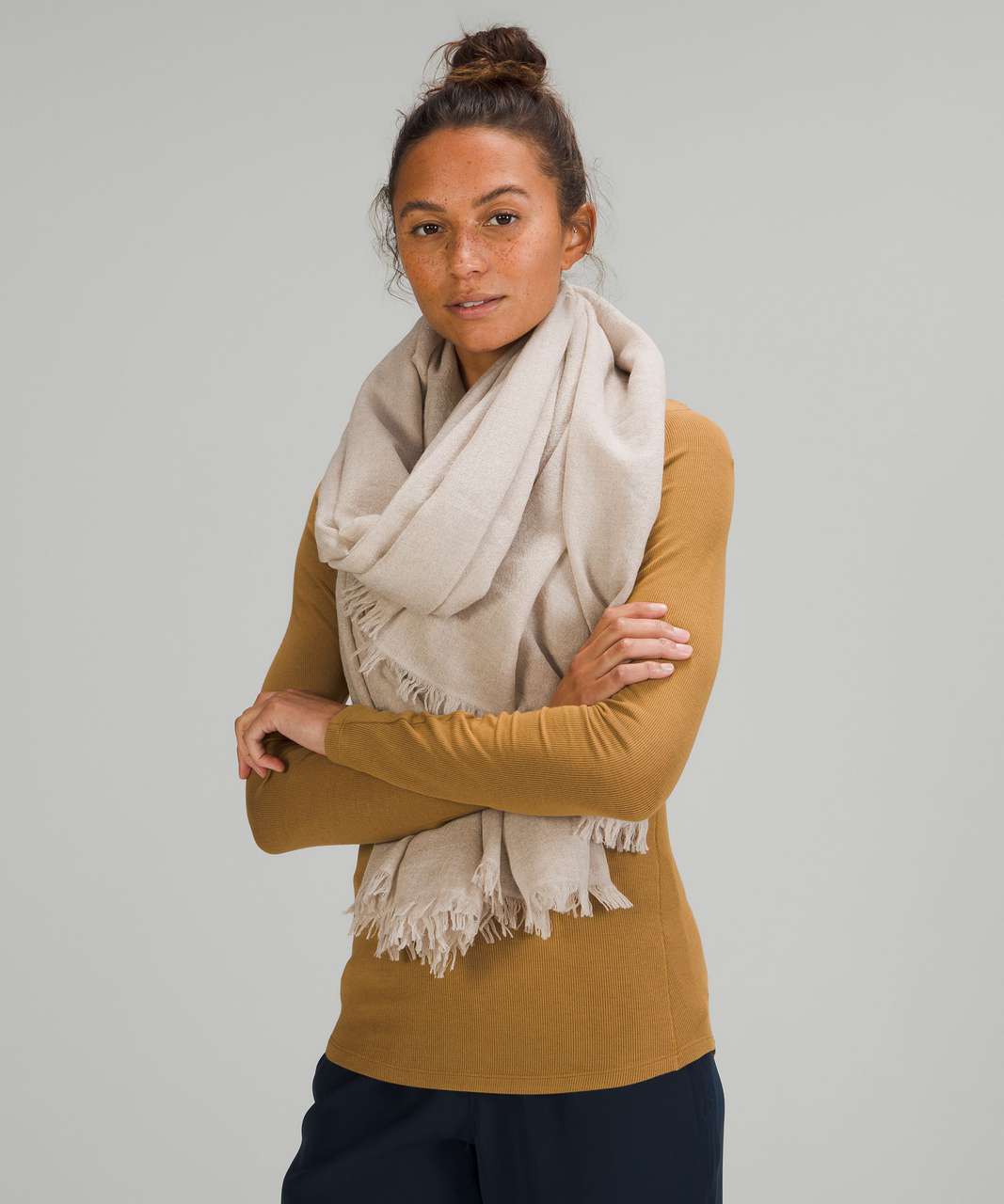 Lululemon Woven Wool Scarf - Heathered Rover