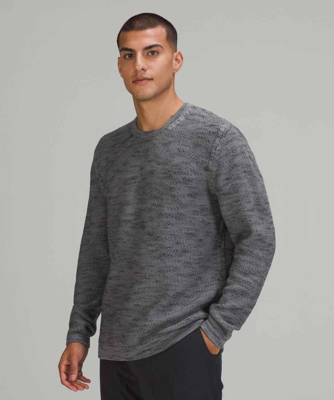 Lululemon Cascade Coast Crew - Asphalt Grey / Black - lulu fanatics