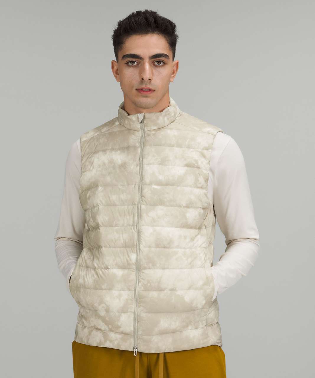 Lululemon Navigation Stretch Down Vest - Mesosphere White Opal Raw Linen