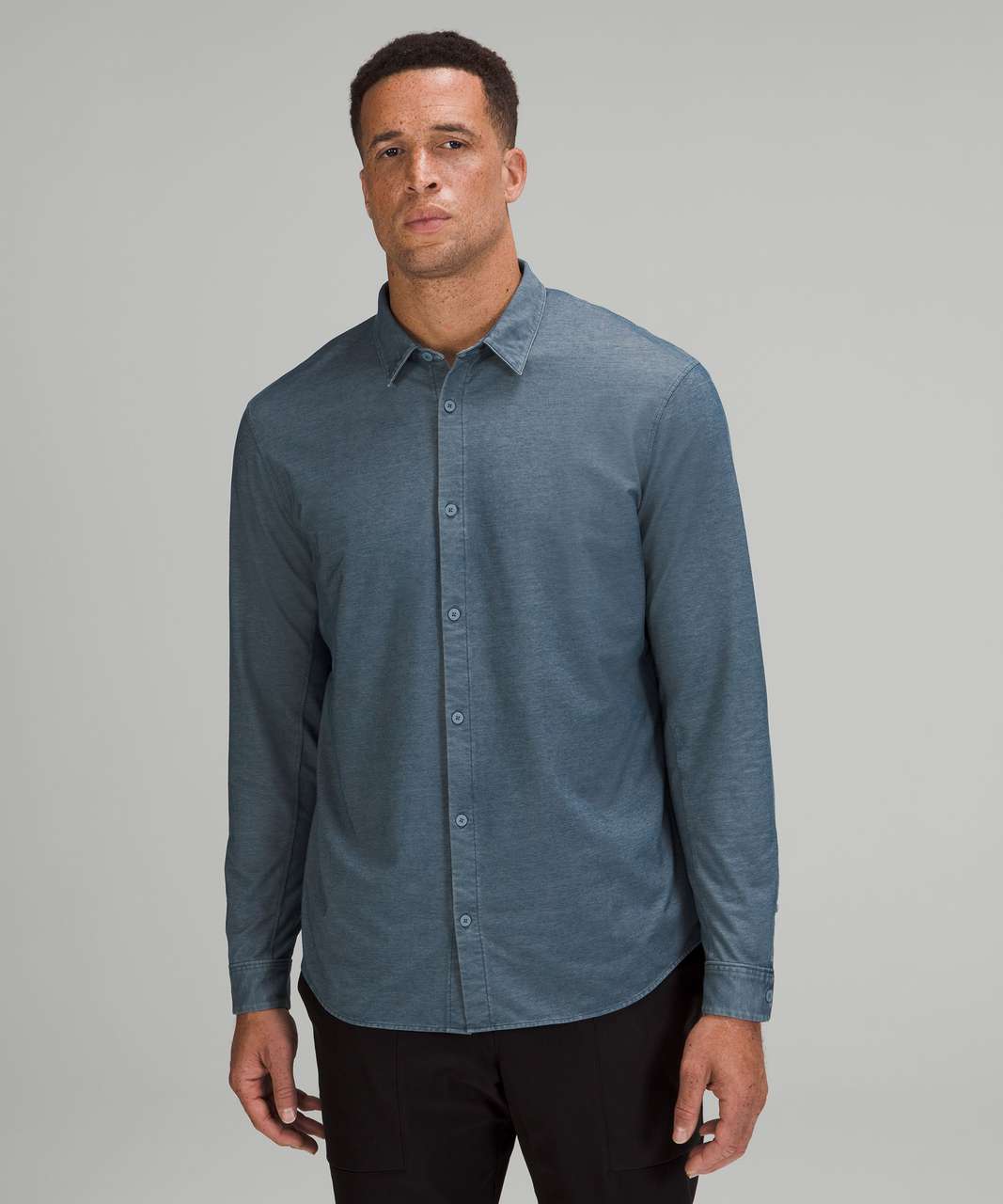 Lululemon Commission Long Sleeve Shirt - River Blue Enzyme Dye (First Release)