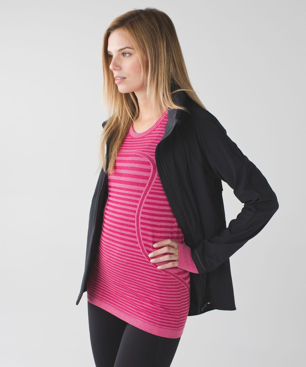 Lululemon Swiftly Tech Long Sleeve Crew - Heathered Berry Rumble