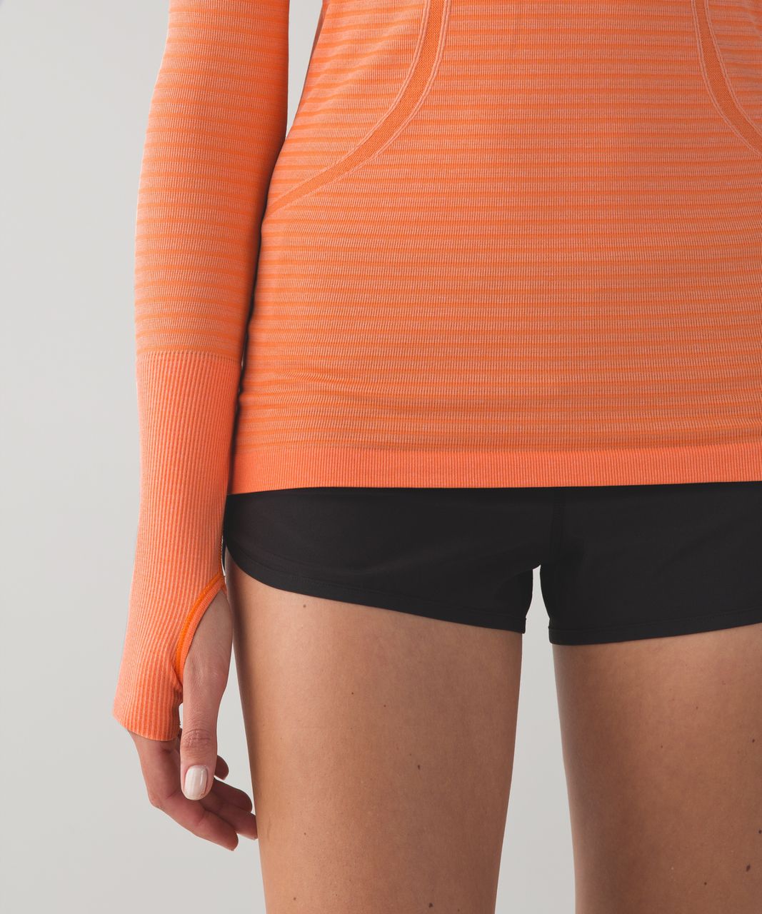 Lululemon Swiftly Tech Long Sleeve Crew - Heathered Pizzaz