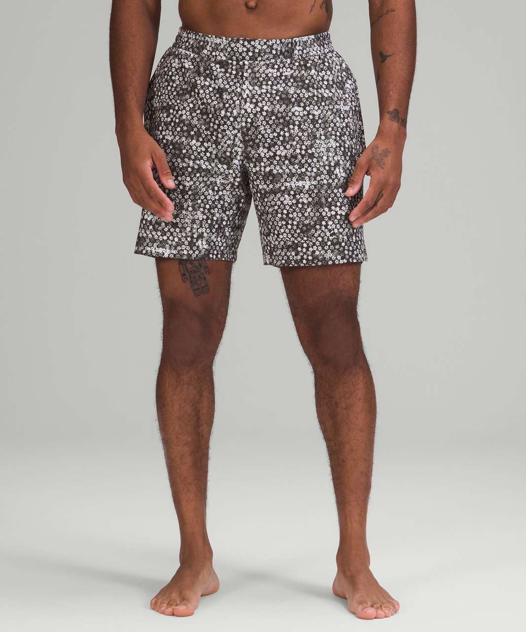 Lululemon Channel Cross Swim Short 7" - Fleur Motion Grid Multi