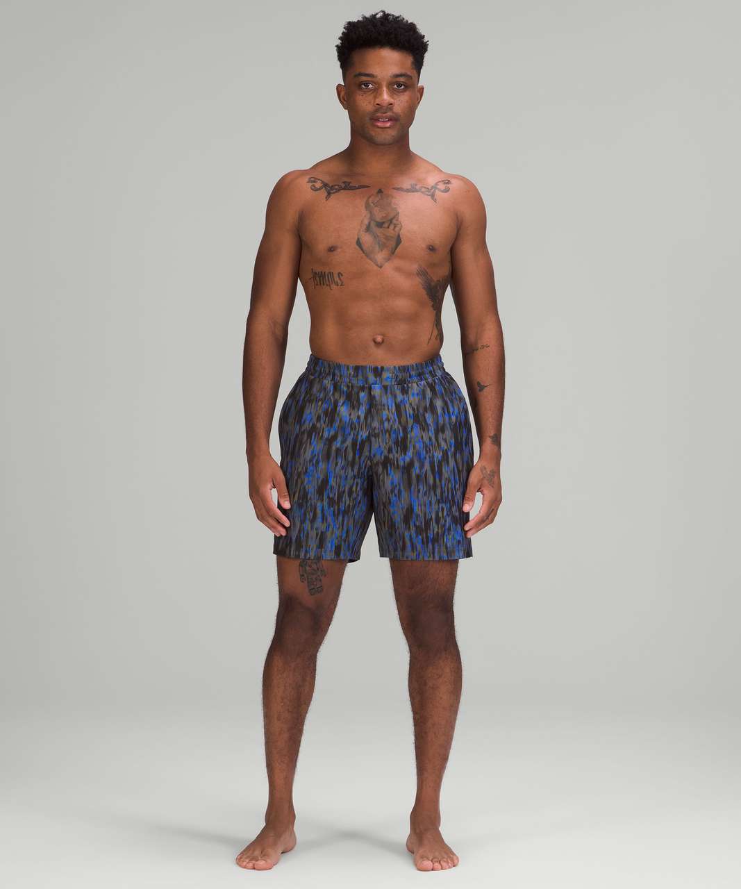 Lululemon Channel Cross Swim Short 7" - Breaking Waves Multi