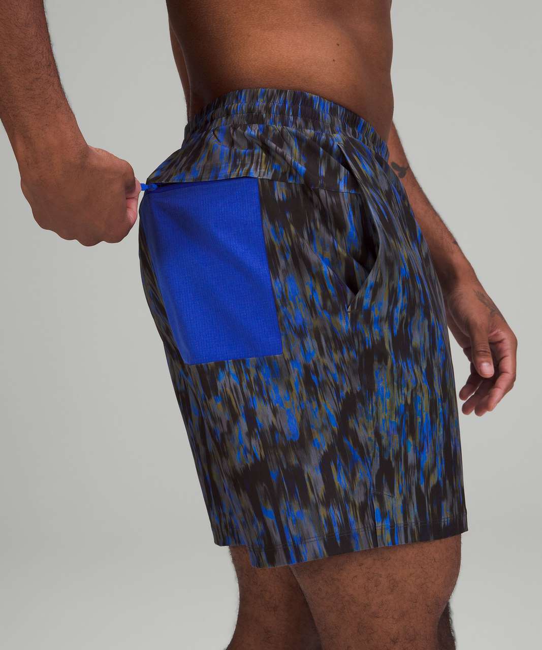 Lululemon Channel Cross Swim Short 7" - Breaking Waves Multi