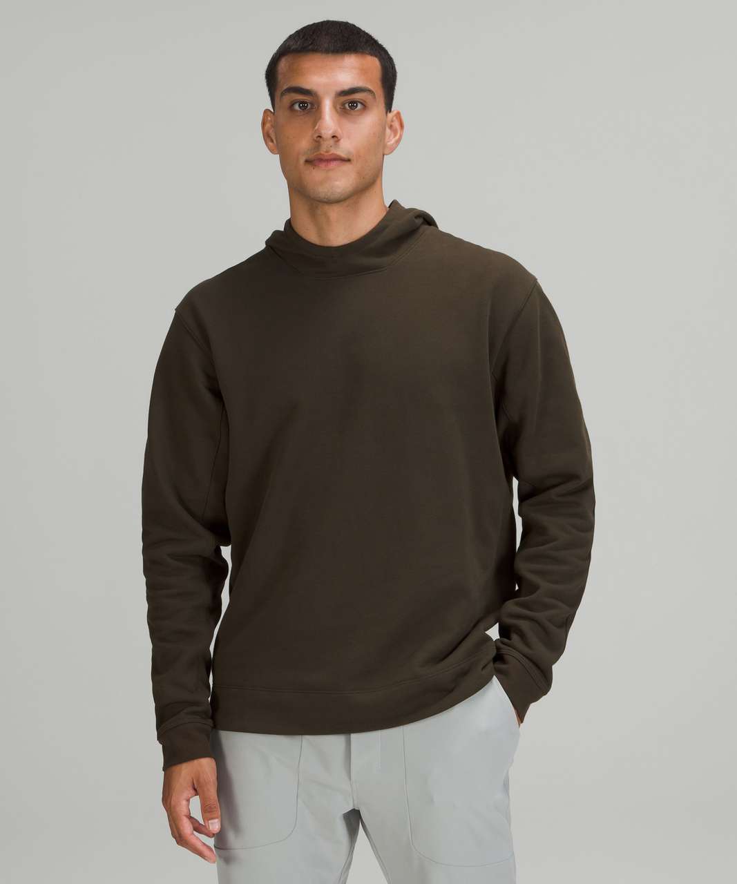 Lululemon French Terry Oversized Long Sleeve Crew - Dark Olive (First Release)