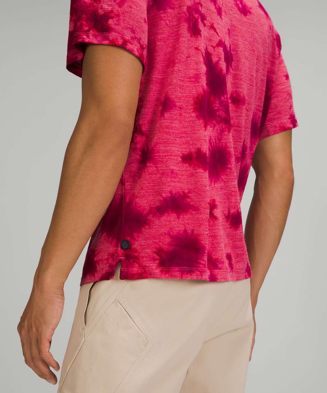 Lululemon lab Wool-Blend Tie Dye T-Shirt - Mimic Tie Dye Pink Dragonfruit Wild Berry