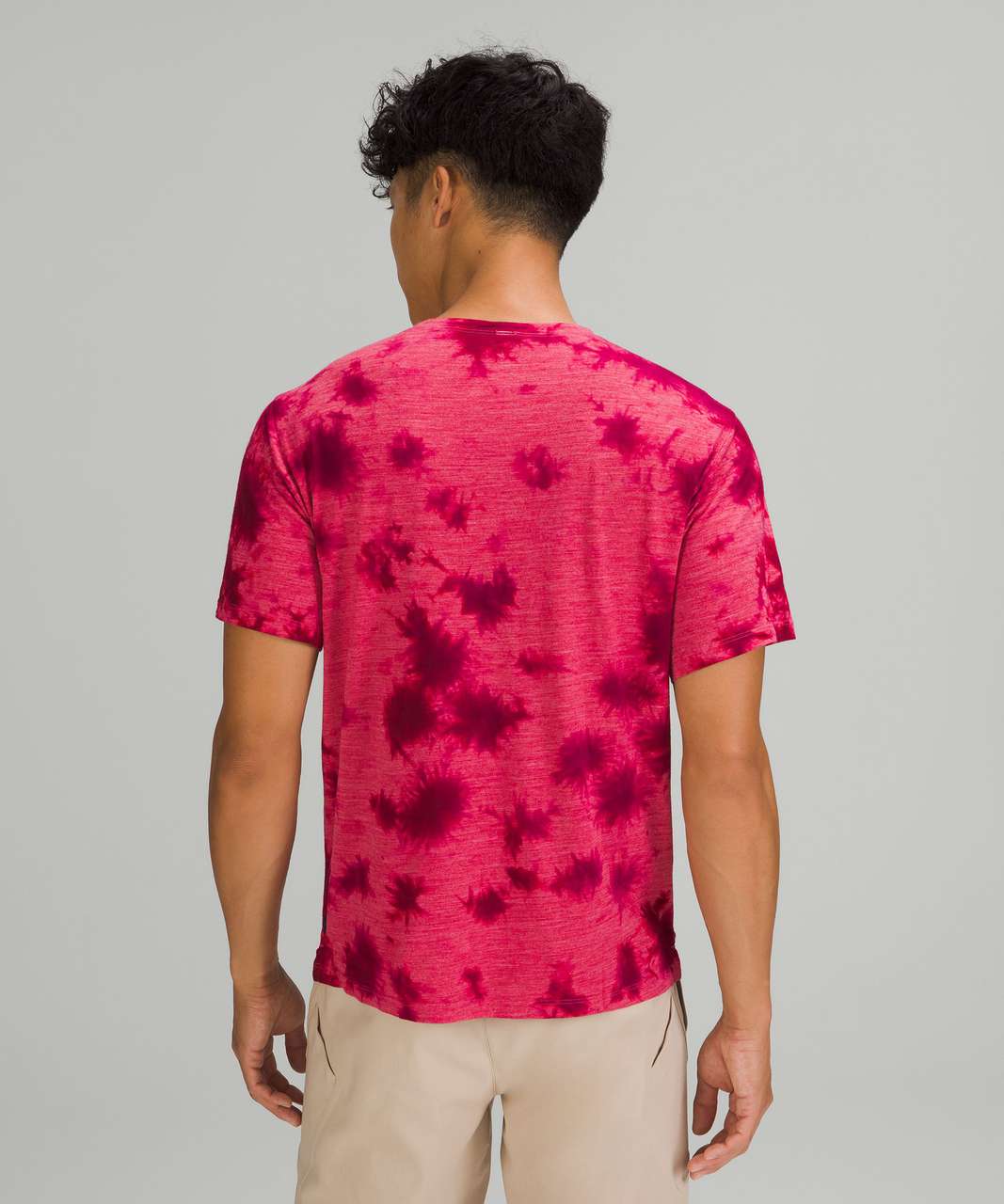 Lululemon lab Wool-Blend Tie Dye T-Shirt - Mimic Tie Dye Pink Dragonfruit Wild Berry