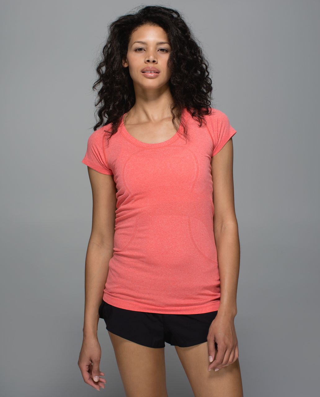 Lululemon Swiftly Tech Short Sleeve Scoop - Heathered Alarming