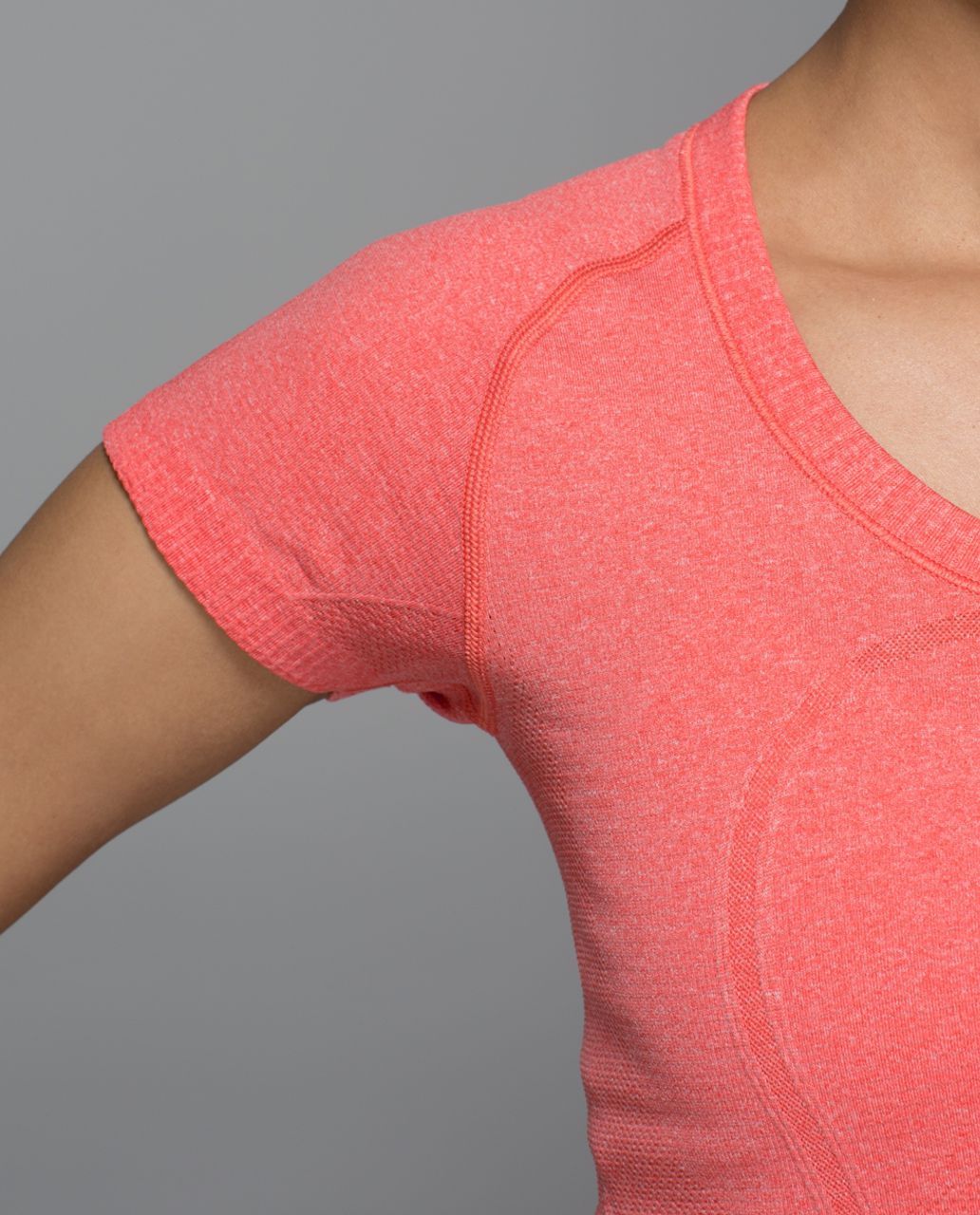 Lululemon Swiftly Tech Short Sleeve Scoop - Heathered Alarming