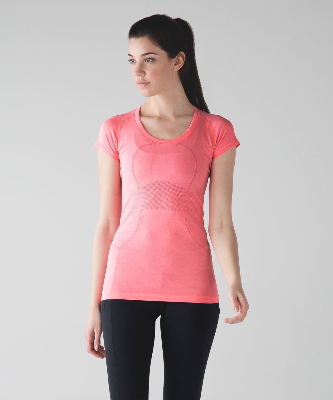 Lululemon Swiftly Tech Short Sleeve Scoop - Heathered Flash Light