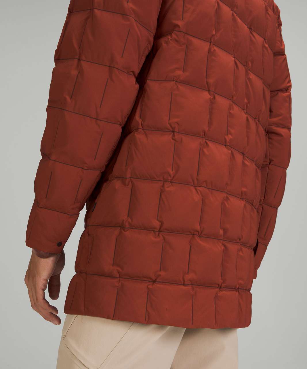 Lululemon lab Geo Quilted Down Jacket - Date Brown / Pelt