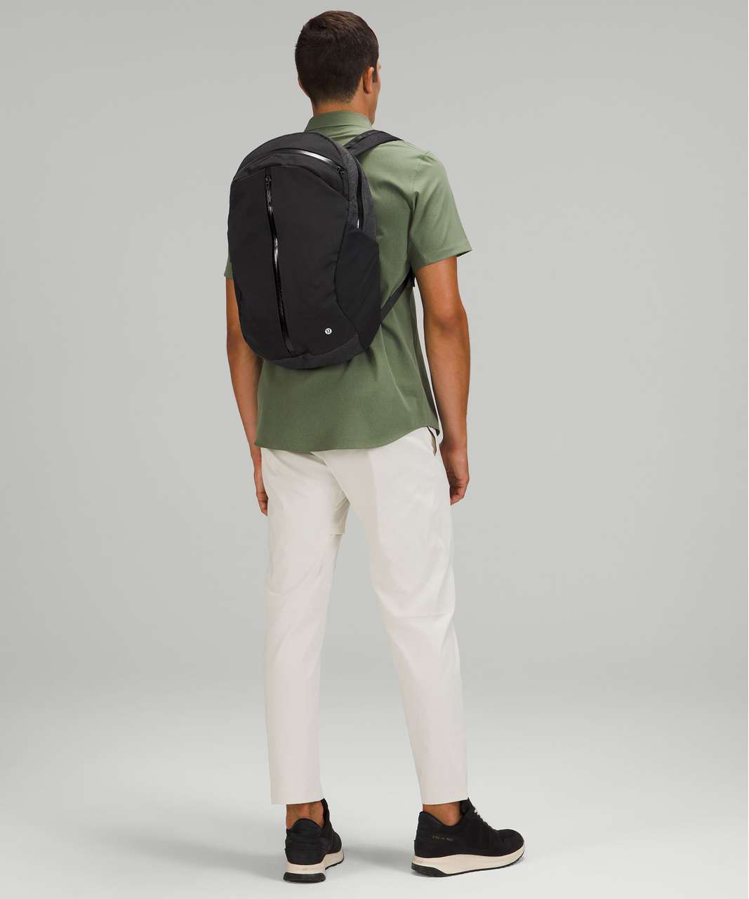 Lululemon Centered-Zip Backpack 21L - Black / Rhino Grey