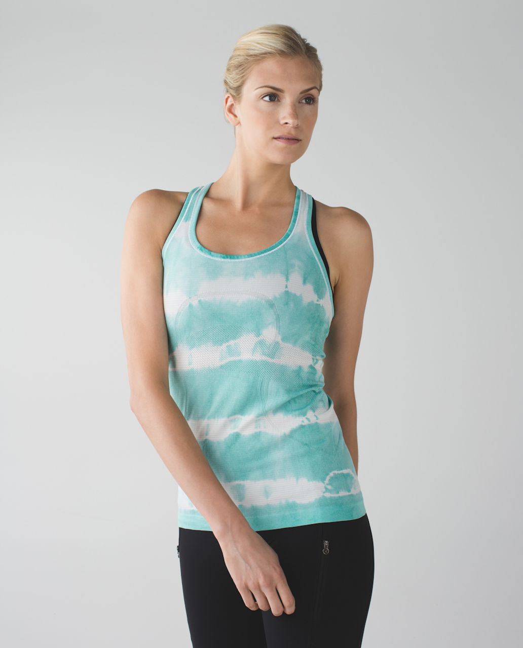 Lululemon Swiftly Tech Racerback - Heathered Tranquil Blue