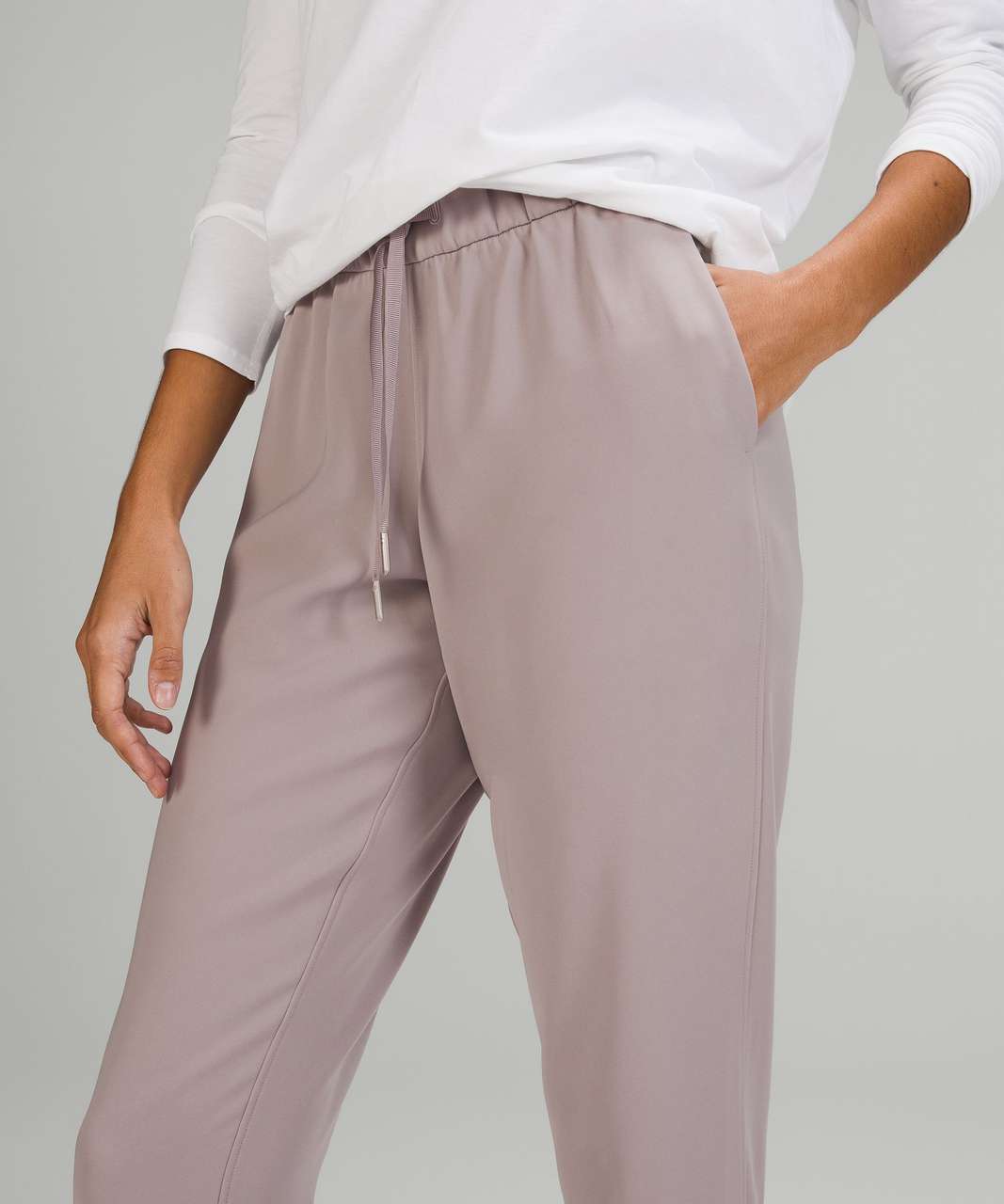 Lululemon On the Fly Jogger 28 *Woven - In Cassis and Light Grey