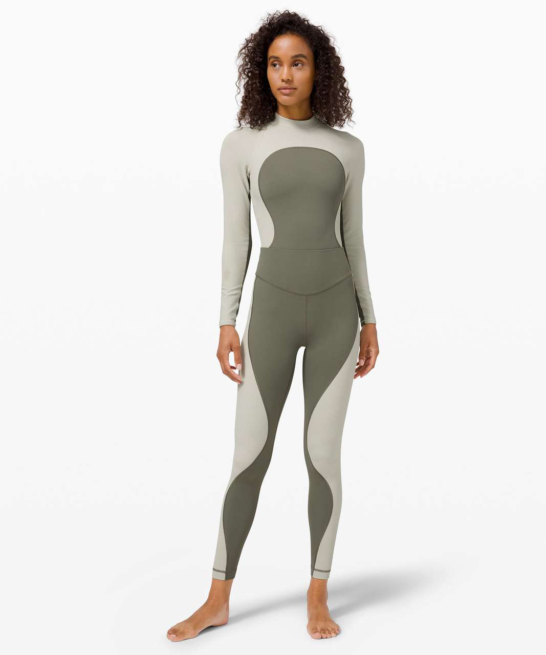 Lululemon Wade the Waters High-Rise Paddle Tight 28" - Grey Sage / Light Sage