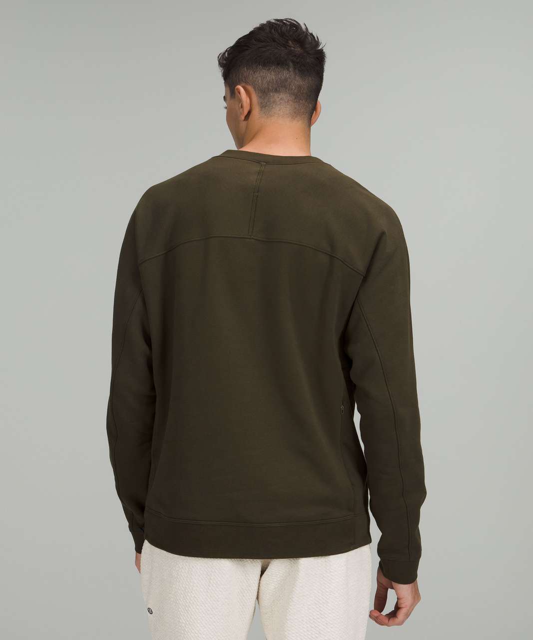 Lululemon French Terry Oversized Long Sleeve Crew - Dark Olive