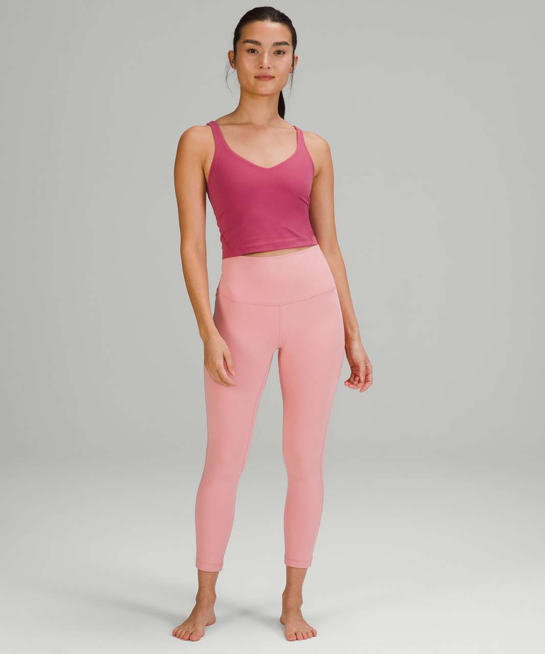 lululemon athletica, Pants & Jumpsuits, Lululemon 22 Align Highrise Crop  21 In Pink Lychee 4