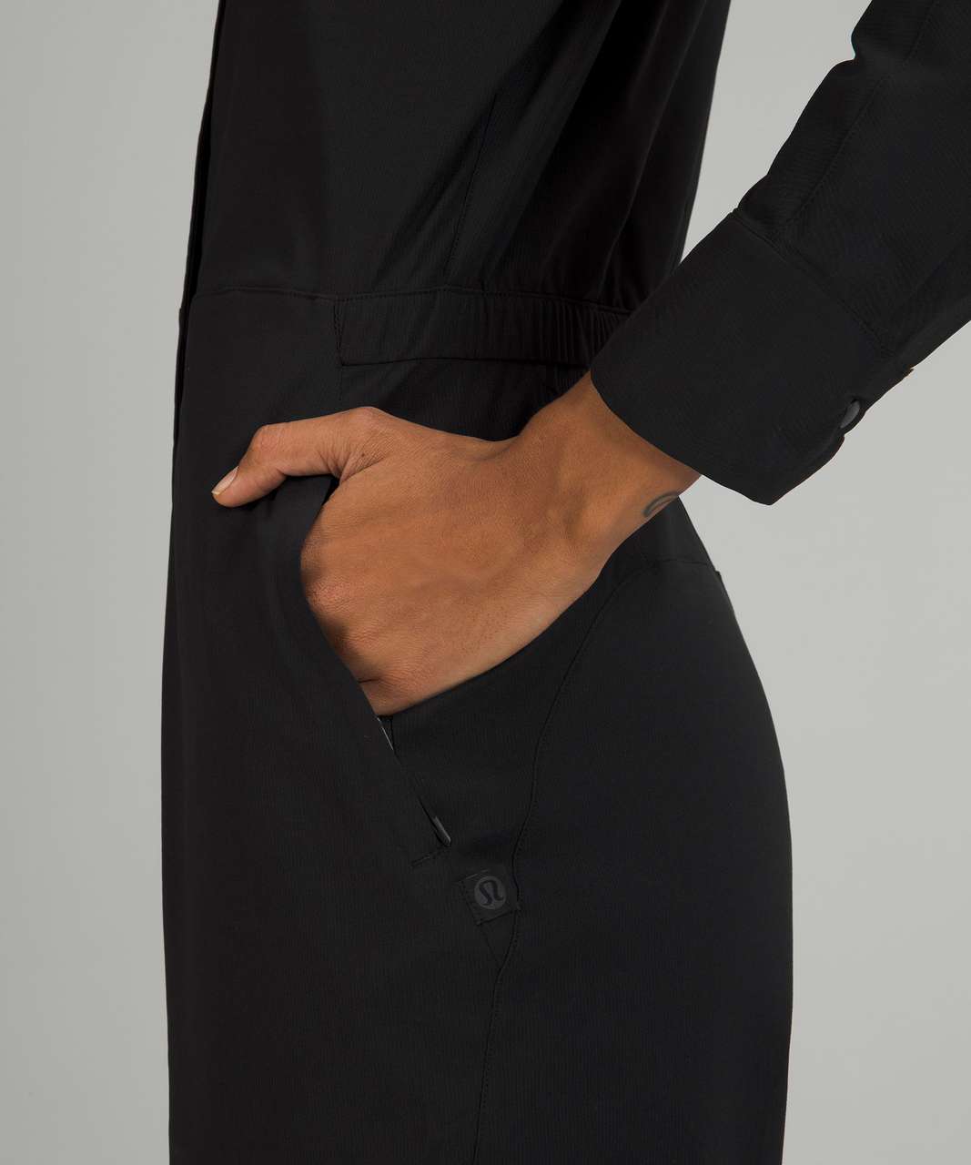 Lululemon lab Woven Long Sleeve Jumpsuit - Black