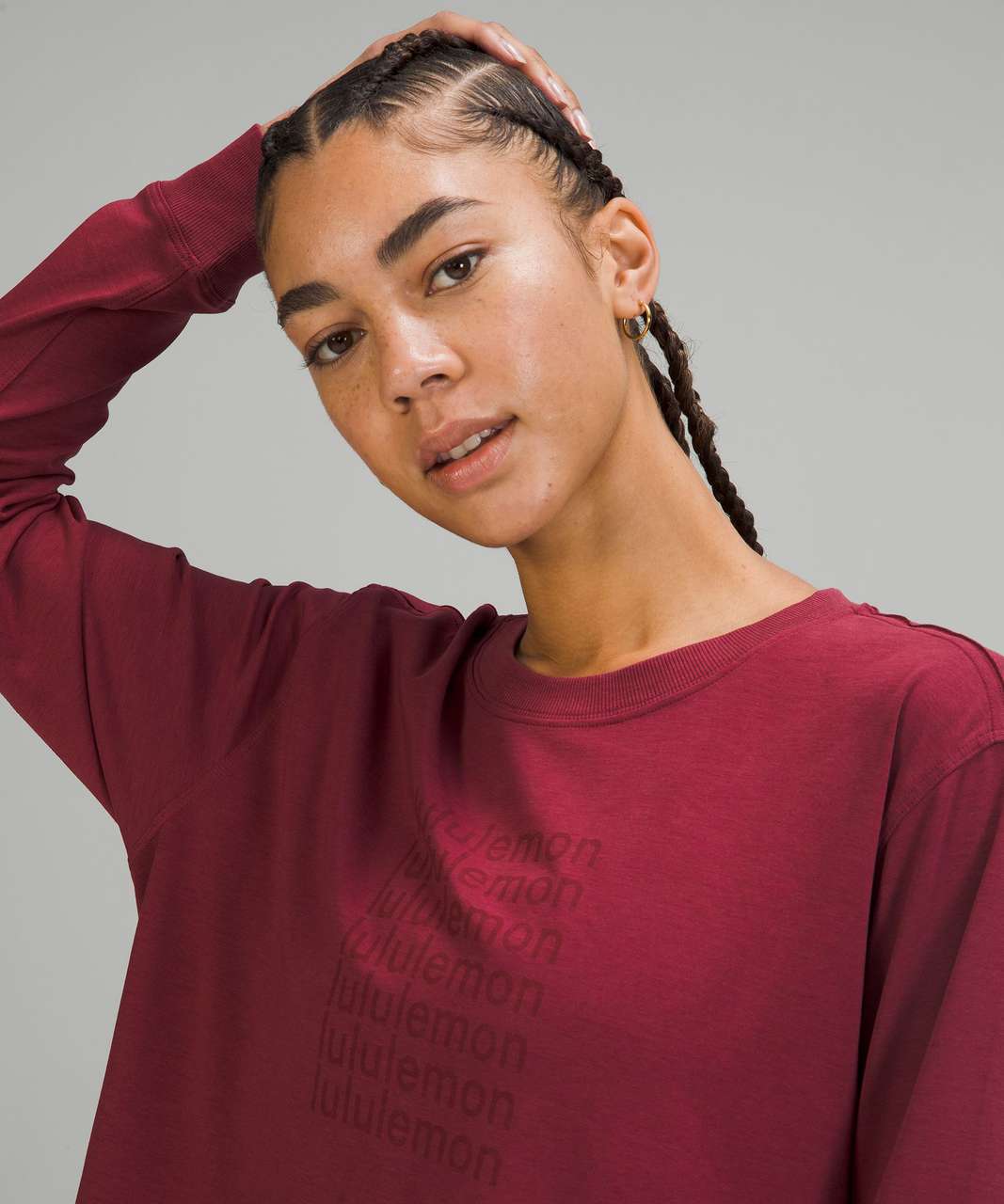 Lululemon All Yours Graphic Long Sleeve Shirt - Mulled Wine