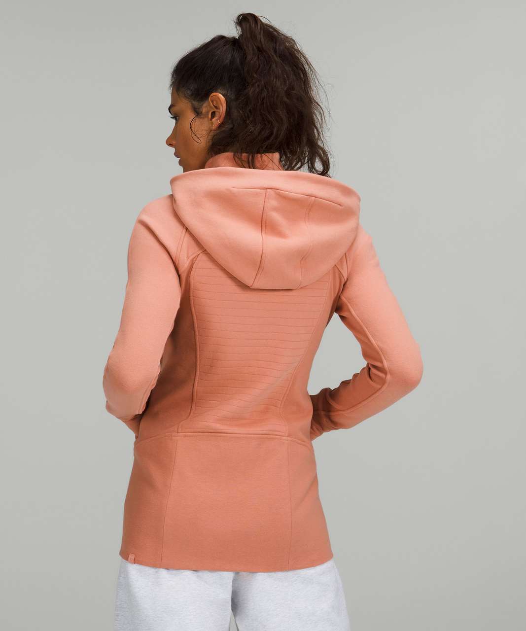 Lululemon Textured Fleece Full-Zip Jacket - Pink Savannah - lulu fanatics