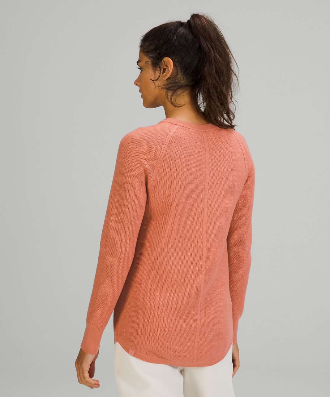 Lululemon Merino Wool Honeycomb Sweater - Pink Savannah