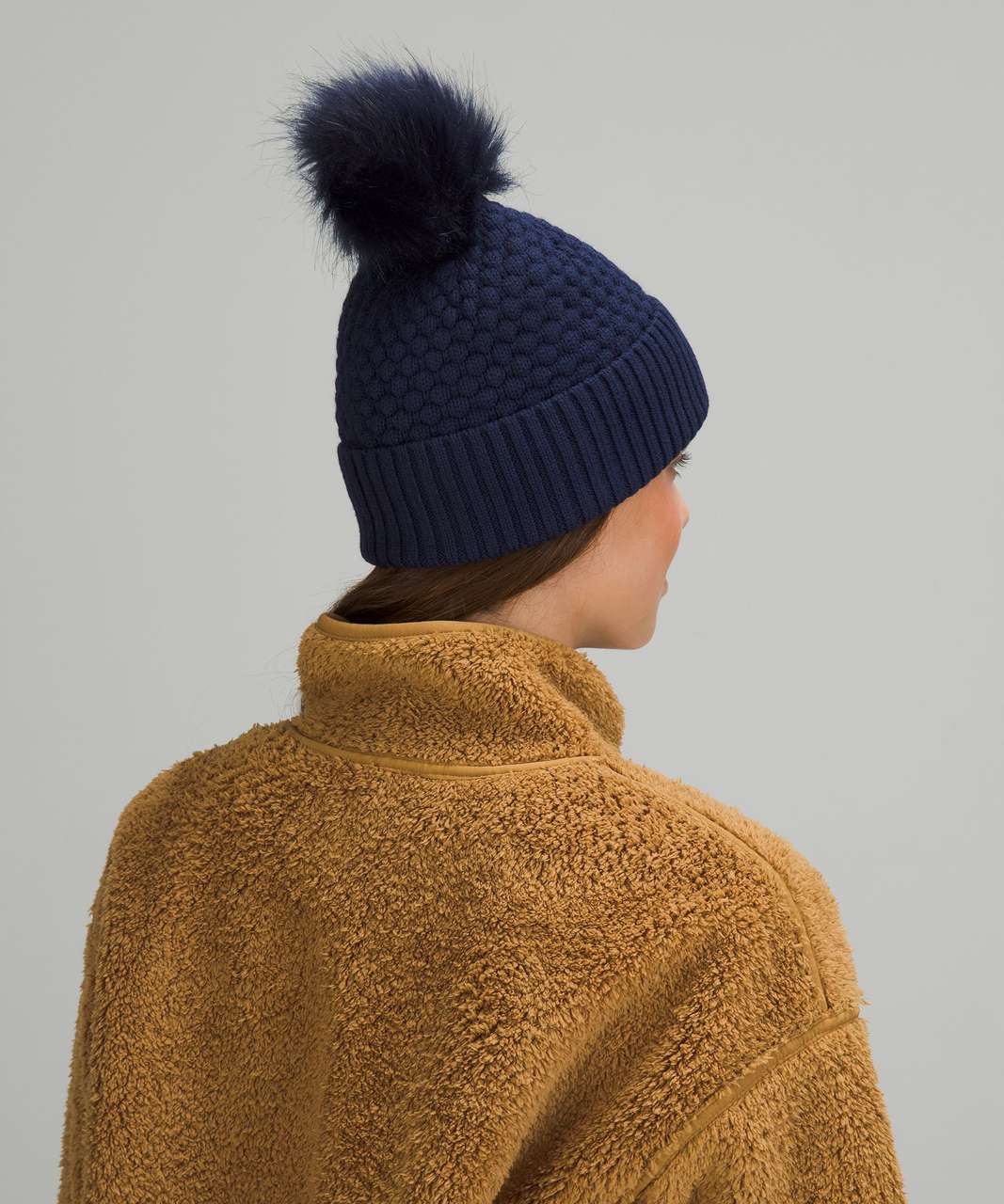 Lululemon Bubble Knit Pom Beanie - Night Sea