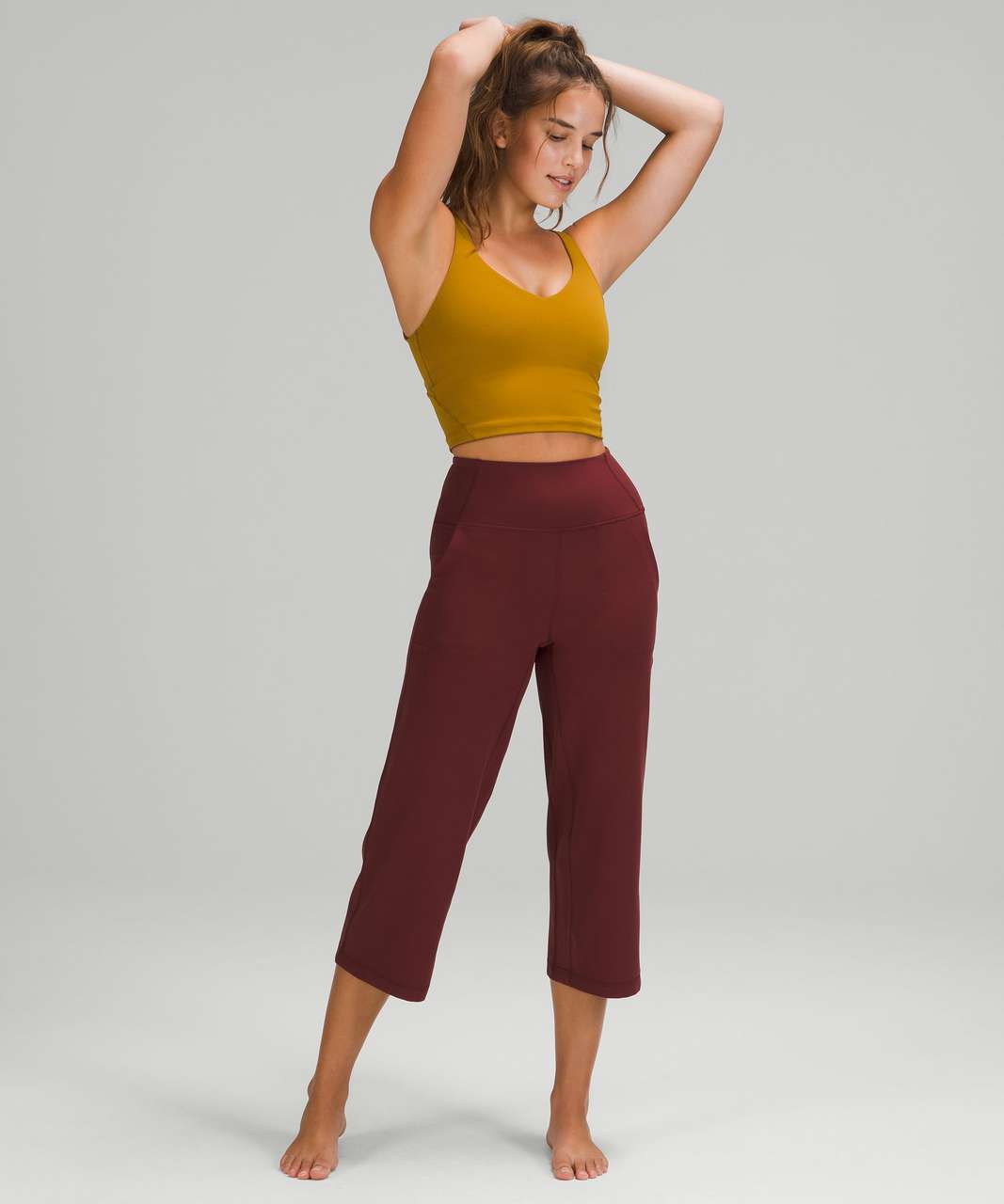 Lululemon Align Wide Leg Crop 23 - Black - lulu fanatics